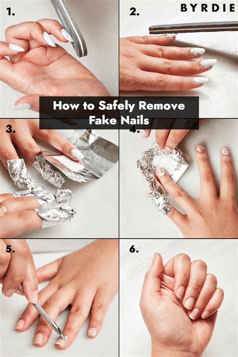 Step 2: File Your Nails. Using your coarse nail file, file off as much of the acrylic as you can — aim for about 80%. This is key because it will help cut down on the time you need …